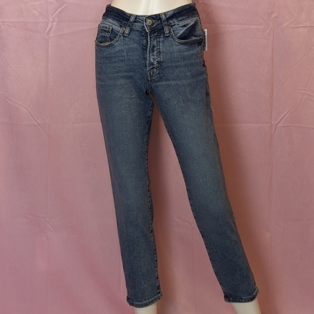 Old Navy High Rise OG Straight Secret Smooth Pockets Petite Jeans